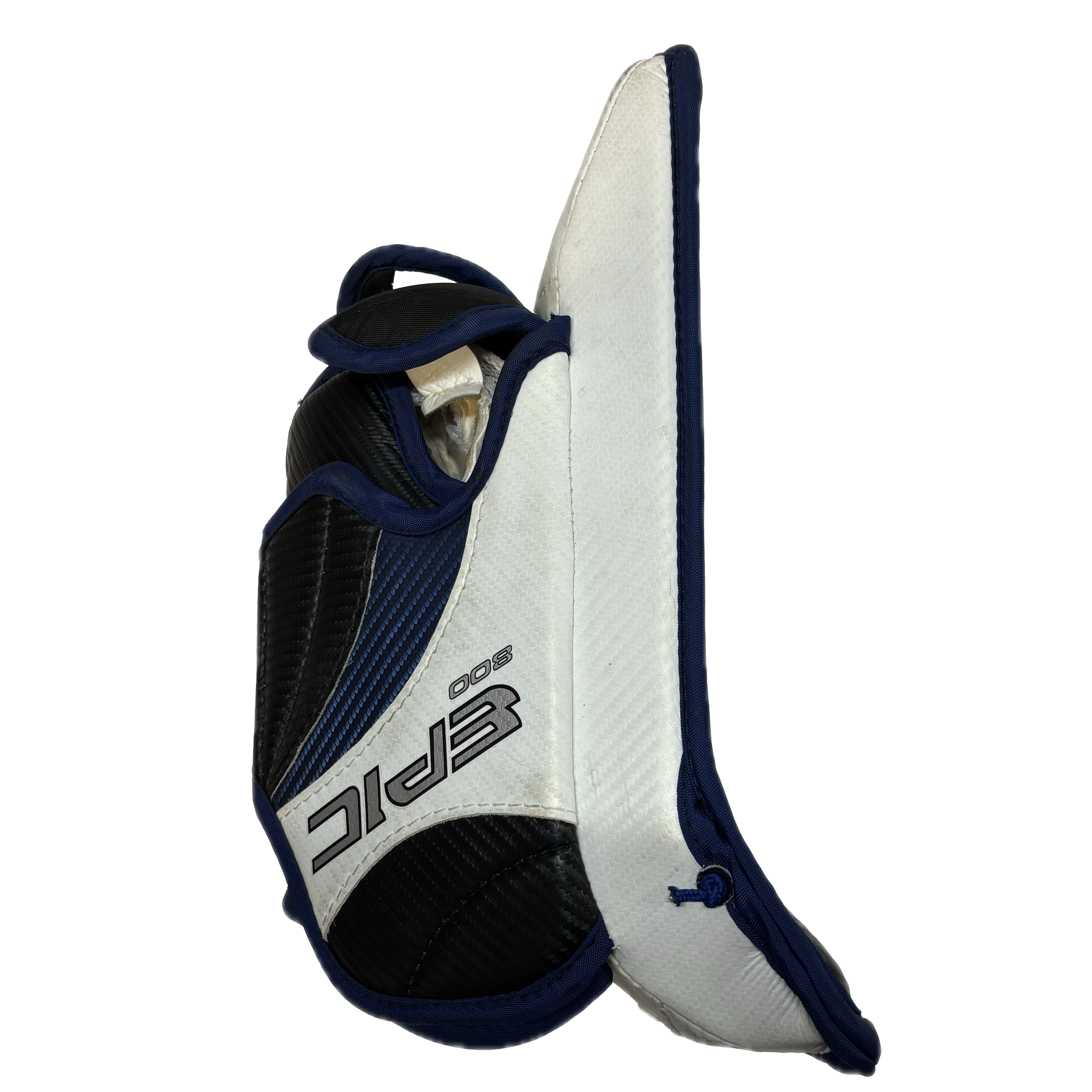 Vaughn Epic 800 - Used Junior Goalie Blocker (White/Blue/Black)