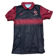 New Balance - Athletic Fit Sublimated Polo (Black/Maroon)