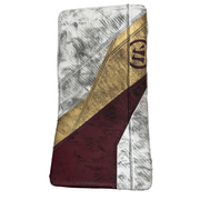 Warrior RG7.1 - Used Pro Stock Goalie Blocker (White/Maroon/Gold)