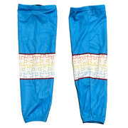NCAA - Used Attack Activewear Socks (Baby Blue/Puzzle Pieces)