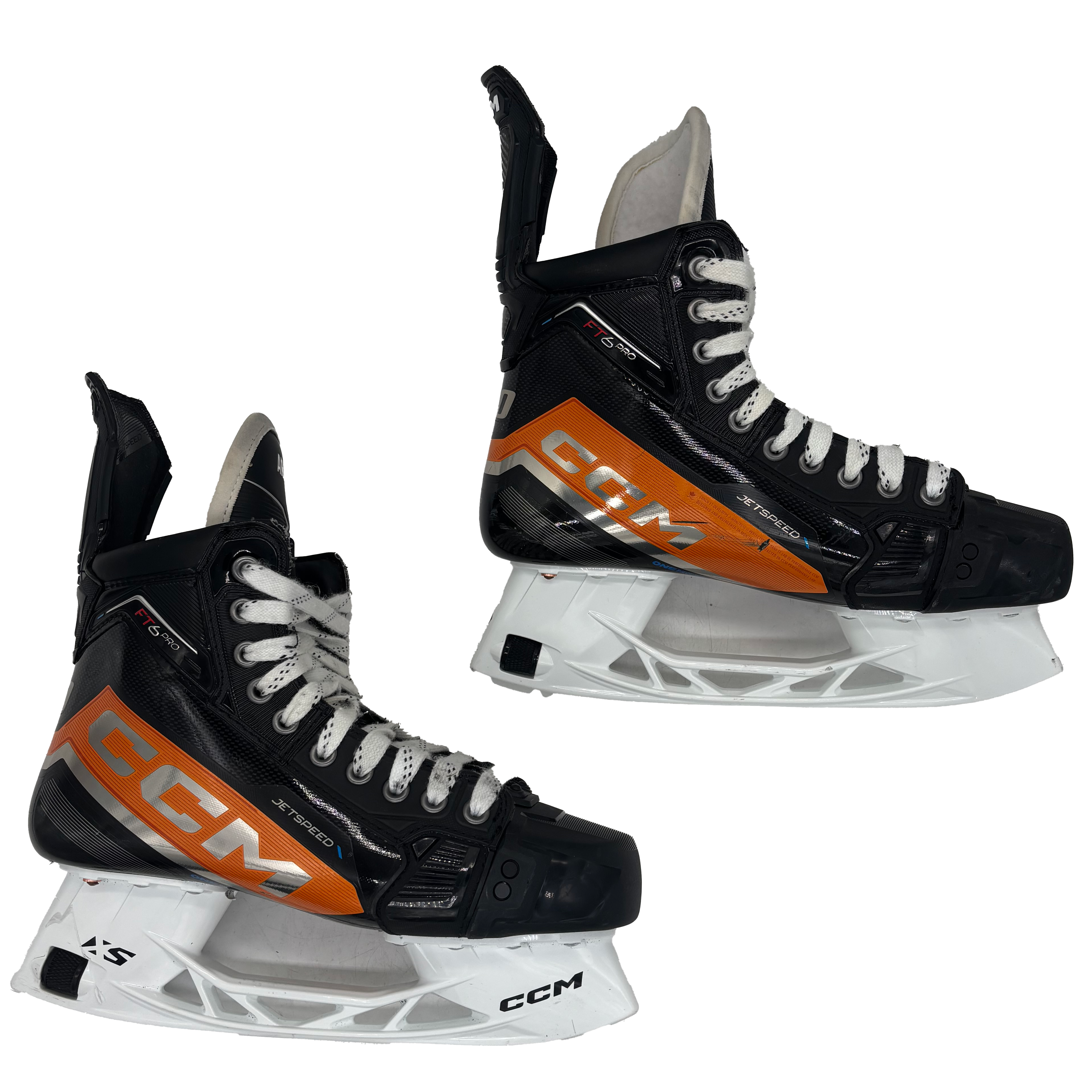 CCM Jetspeed FT6 Pro - Pro Stock Hockey Skates - Size 7.5E (Orange)