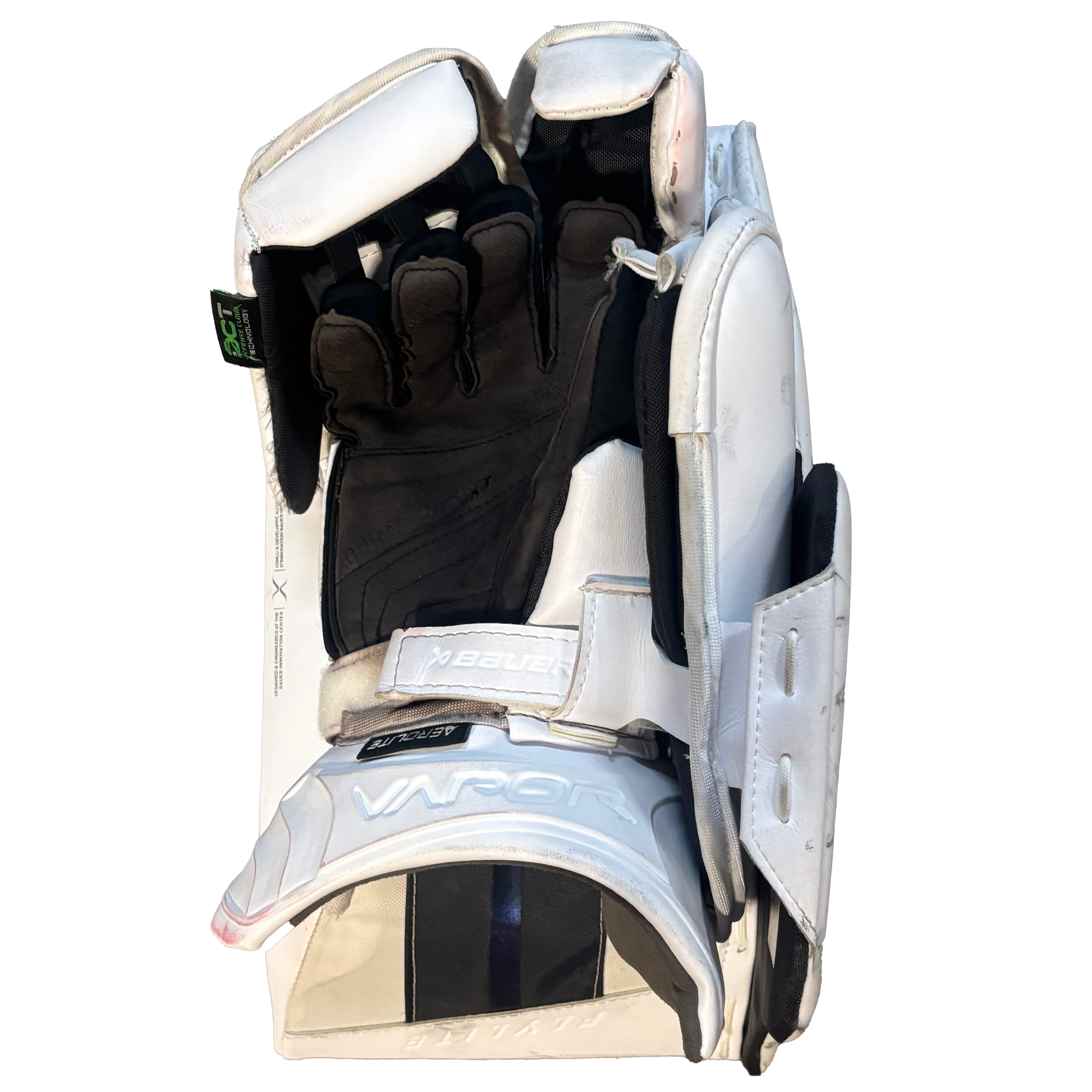 Bauer Vapor Flylite - Used Pro Stock Goalie Blocker (White)