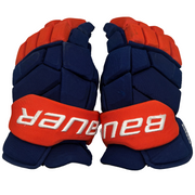 Bauer Supreme Mach - Used NHL Pro Stock Glove - Noah Dobson (Blue/Orange)
