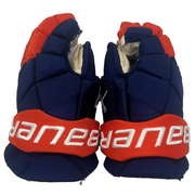 Bauer Vapor Hyperlite - Used NHL Pro Stock Glove - Simon Holmstrom (Blue/Orange)