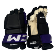 CCM HG97PP - NCAA Pro Stock Hockey Glove (Black/Purple)