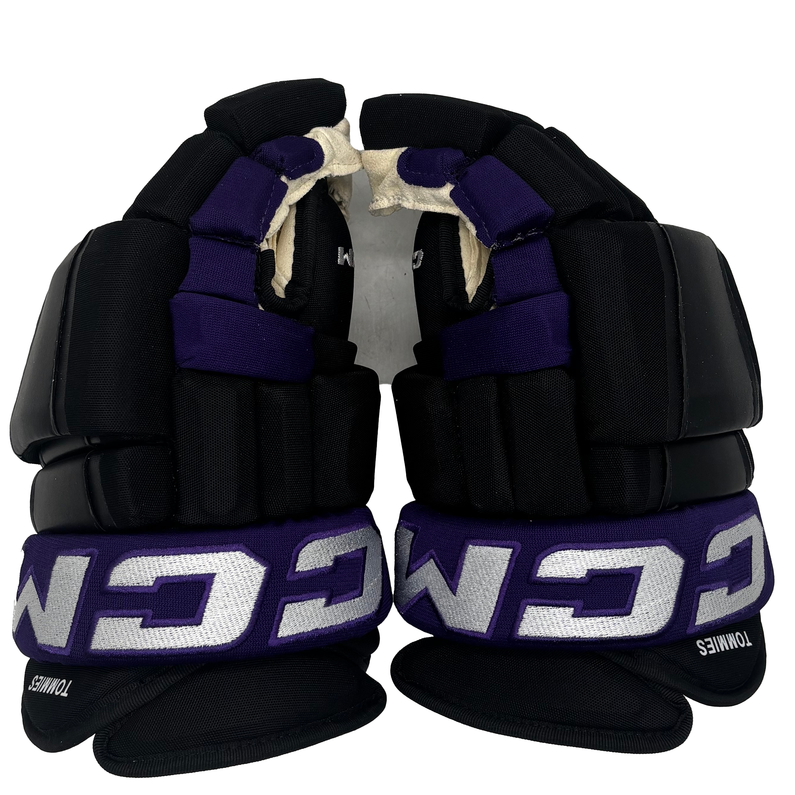 CCM HG97PP - NCAA Pro Stock Hockey Glove (Black/Purple)