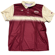 New Balance - Athletic Fit Sublimated Polo (Maroon/Gold)