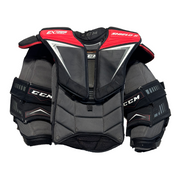 CCM Extreme Flex Shield II - Plastron de gardien de but Pro Stock d'occasion (noir/rouge)