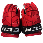 CCM HG12 - Used Pro Stock Glove (Red/Black)