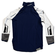 CCM Neck Guard & Cut Resistant Long Sleeve Compression Shirt (Navy)