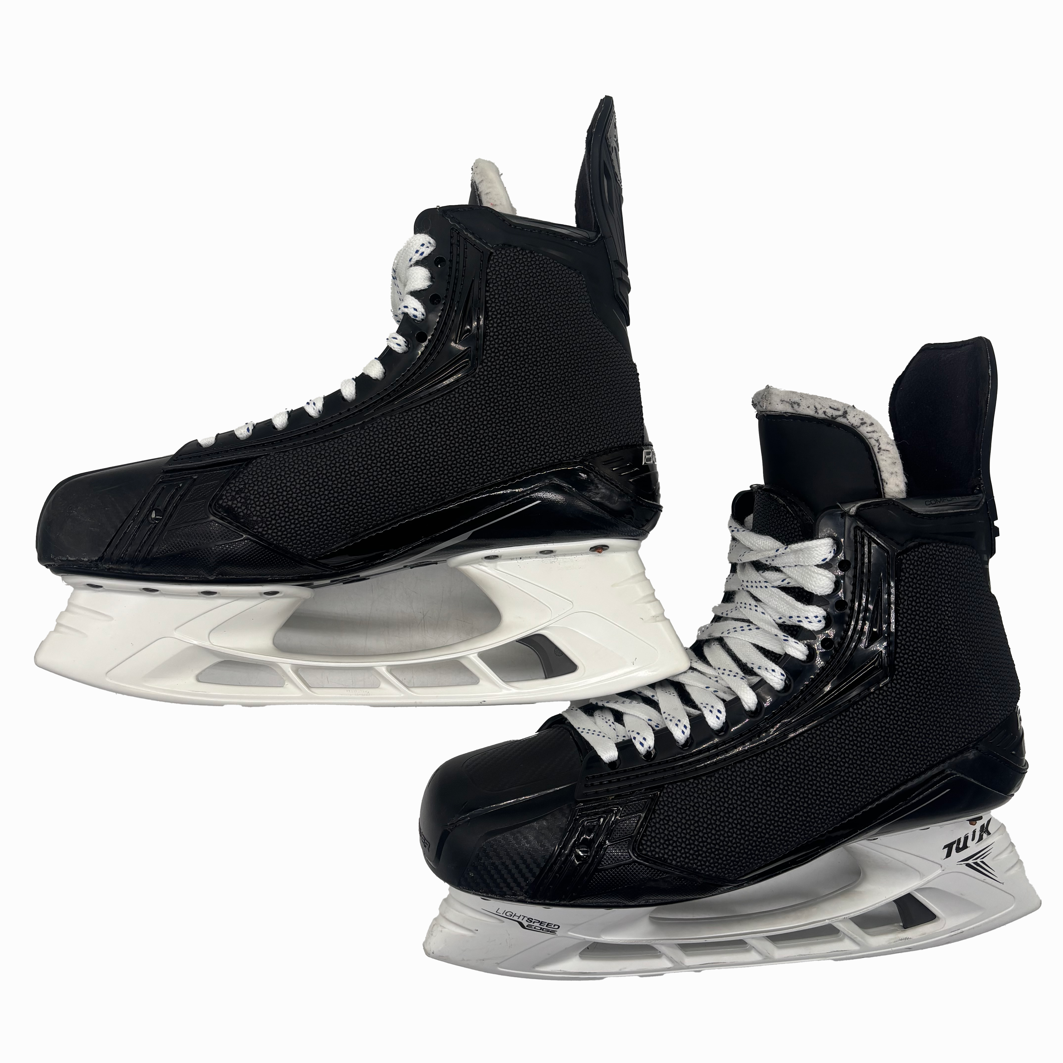 Bauer Supreme Mach - Used Pro Stock Hockey Skate With Shot Blockers - Size 10E