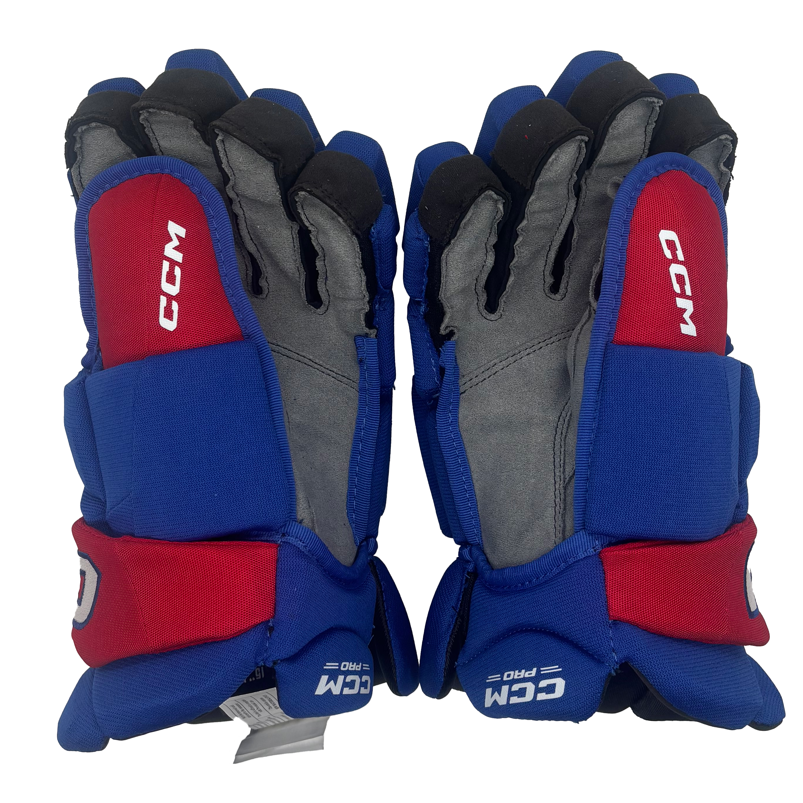 CCM Jetspeed FT8 Pro - NCAA Pro Stock Hockey Glove (Blue/Red)