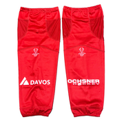 Team Canada Used Spengler Cup Hockey Socks (Red)