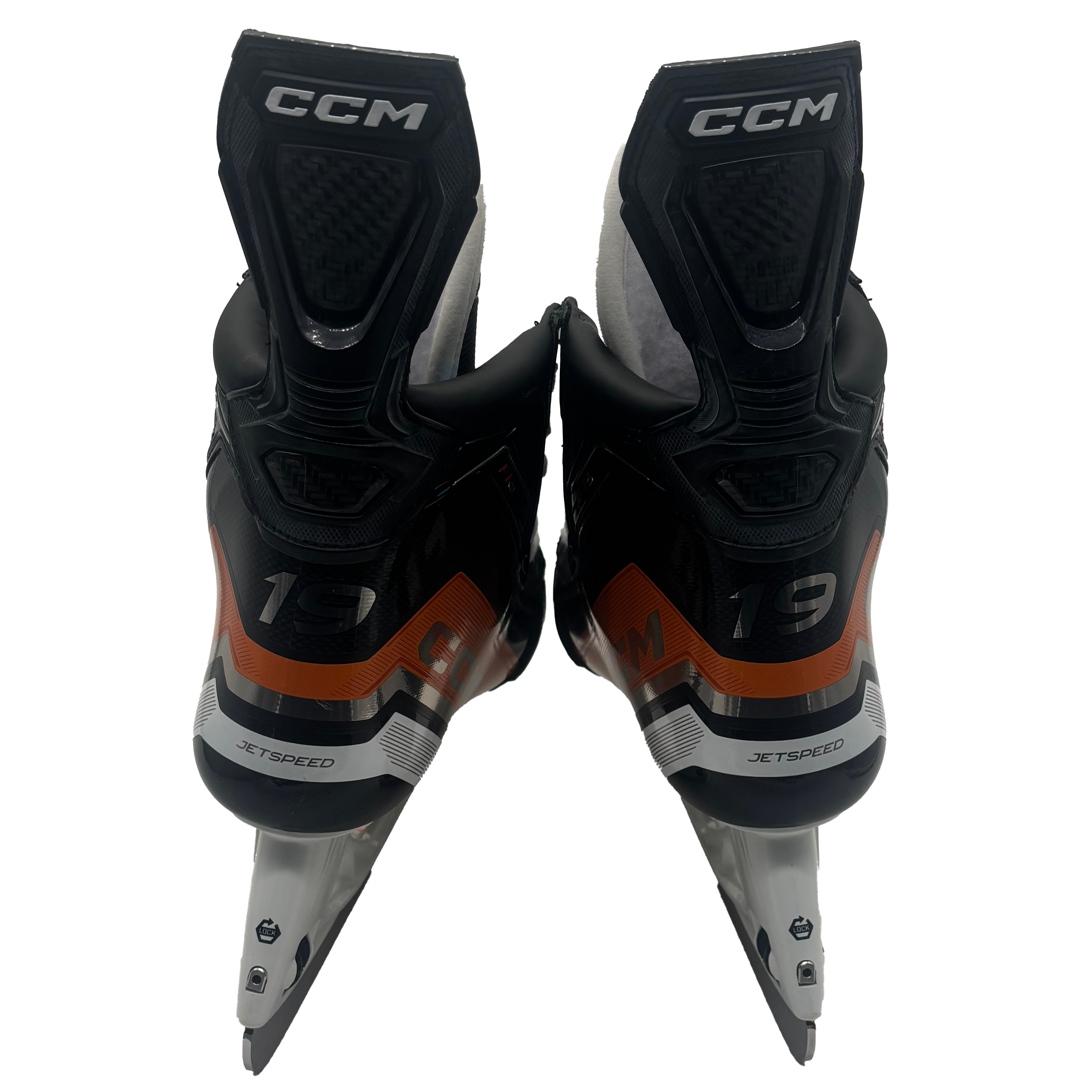 CCM Jetspeed FT6 Pro - Pro Stock Hockey Skates - Size 7R (Orange)