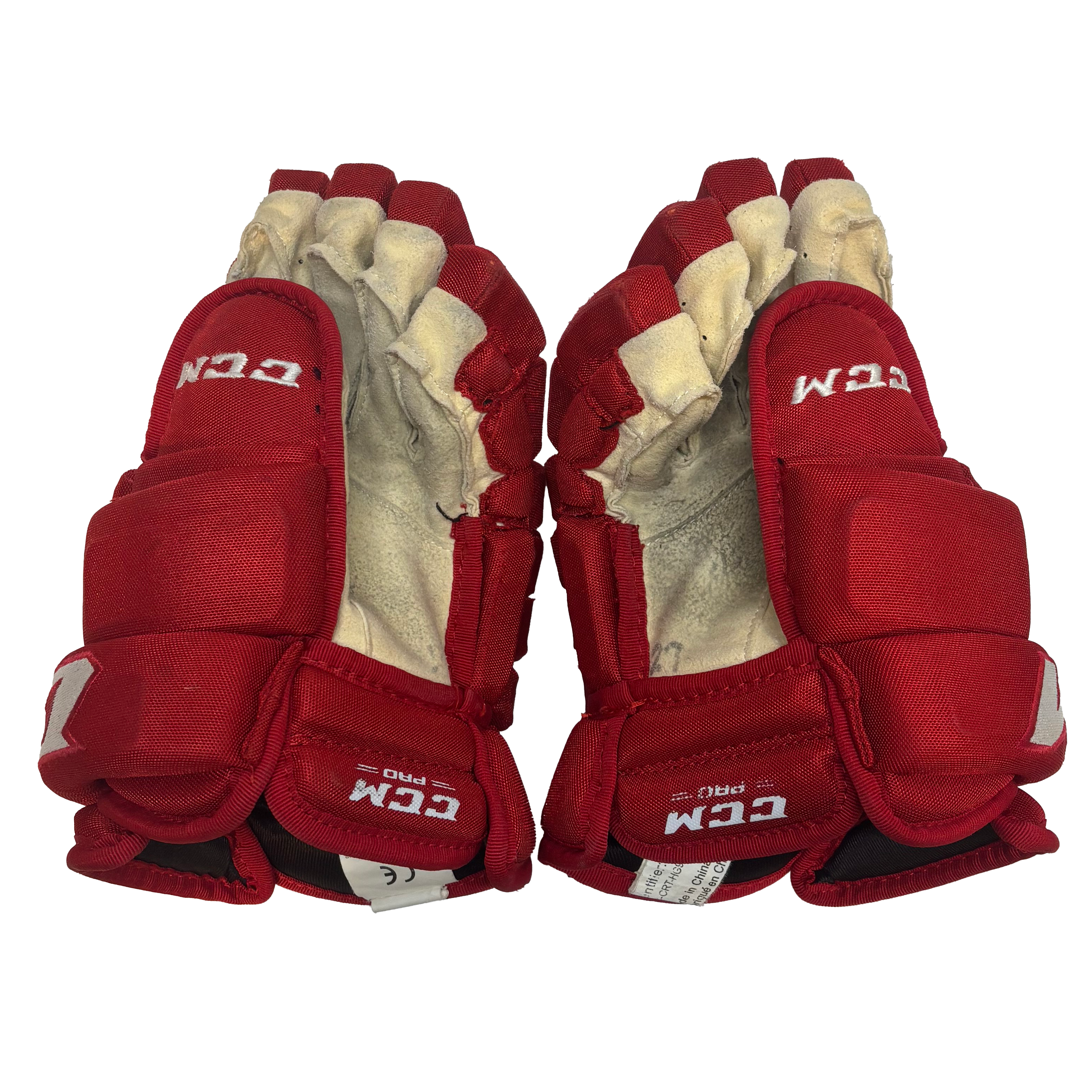 CCM HG97XP - Used NCAA Pro Stock Glove (Red)