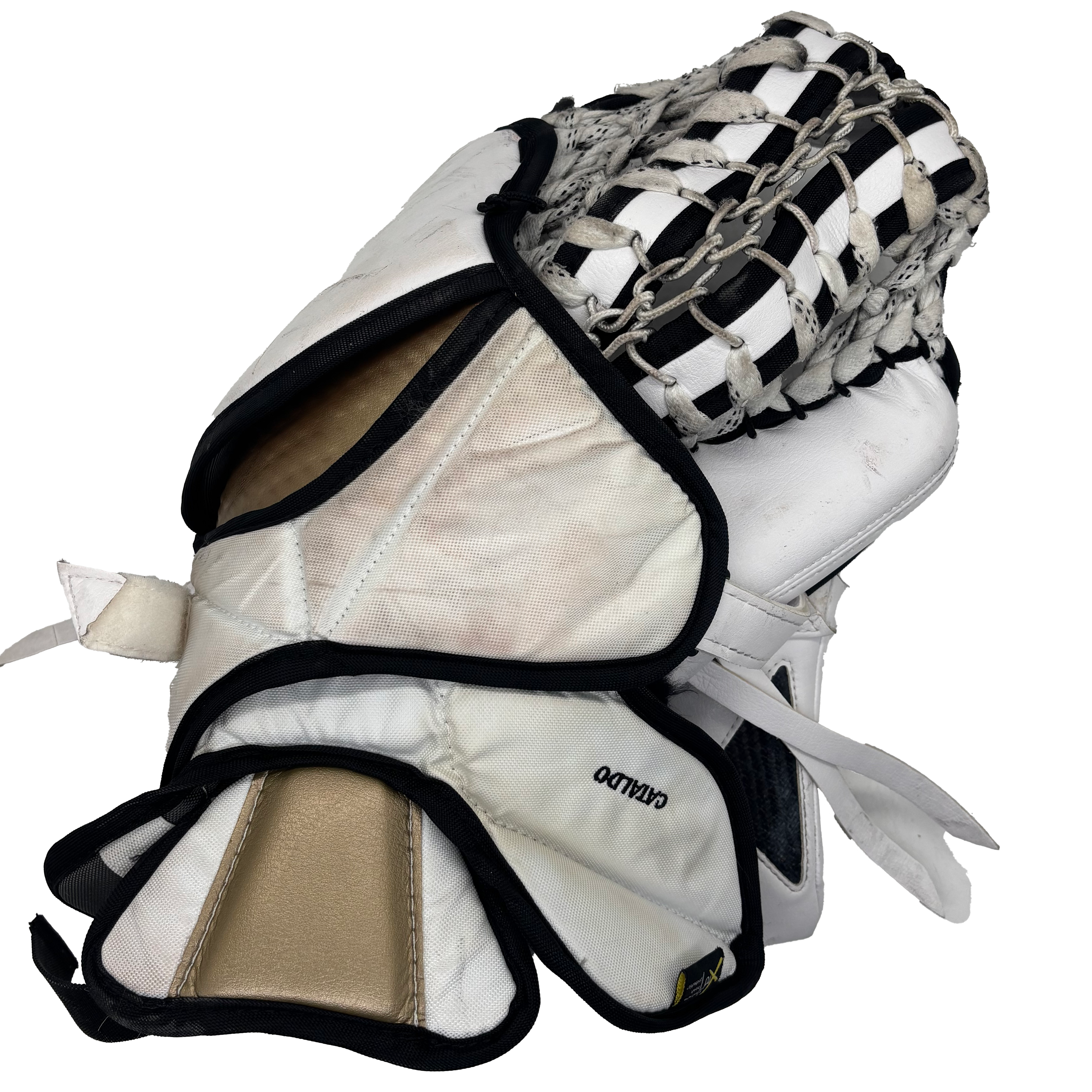 Bauer Supreme Shadow - Used Pro Stock Goalie Full Set (White/Gold/Black)