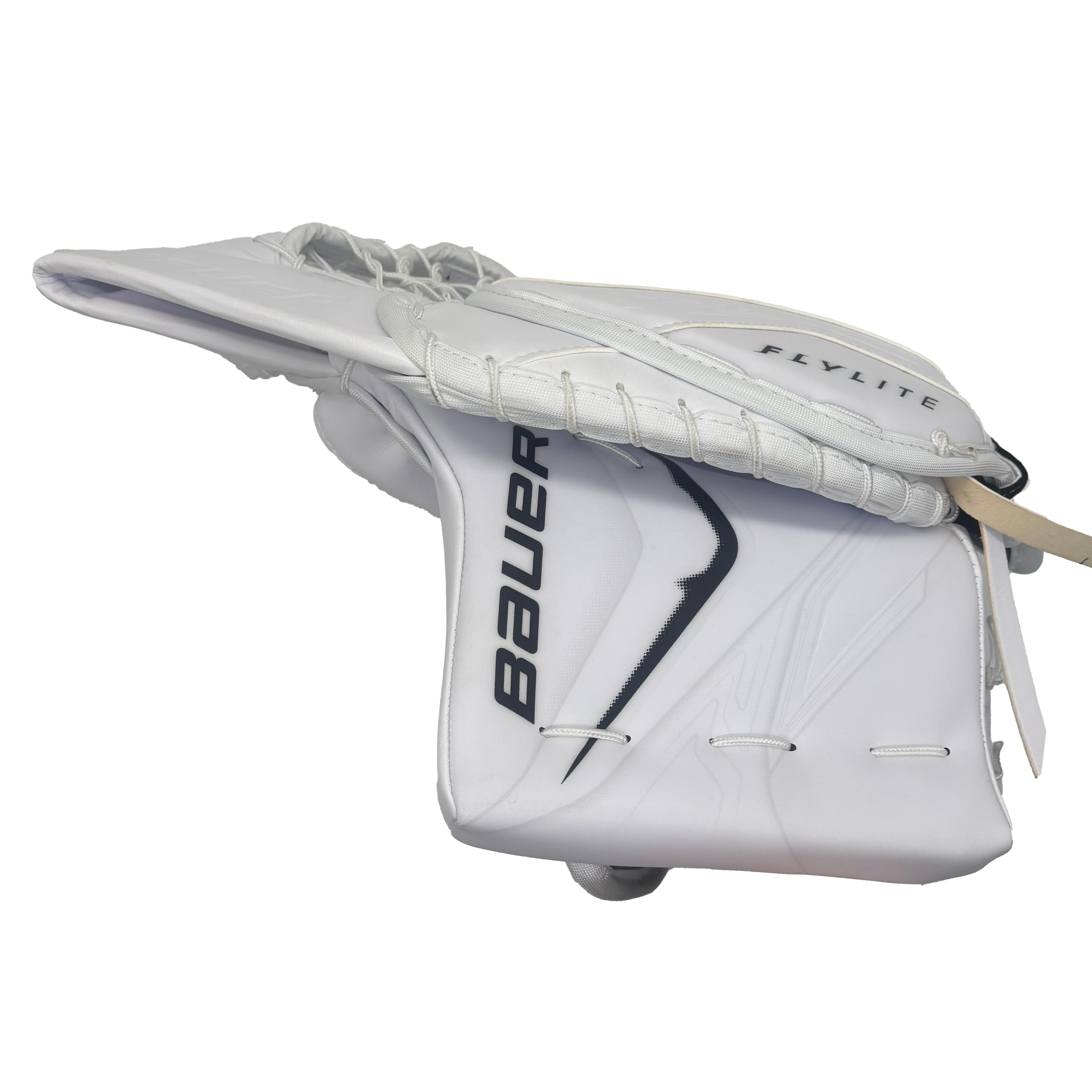 Bauer Supreme Ultrasonic - Pro Stock Goalie Glove (White/Black) *Dressed as Flylite