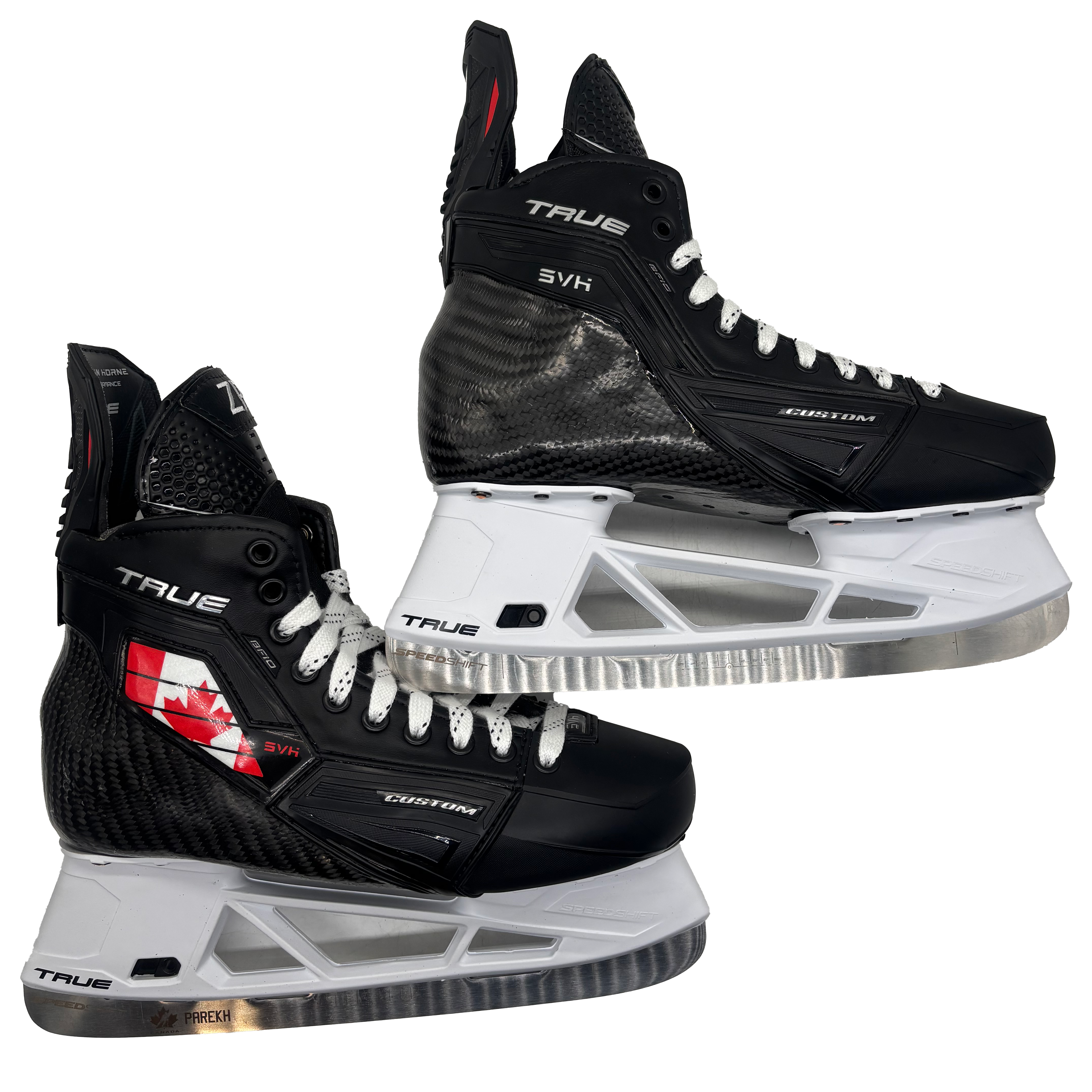 TRUE SVH Custom - NHL Pro Stock Hockey Skates - Zayne Parekh - Size 10E *Team Canada Graphic