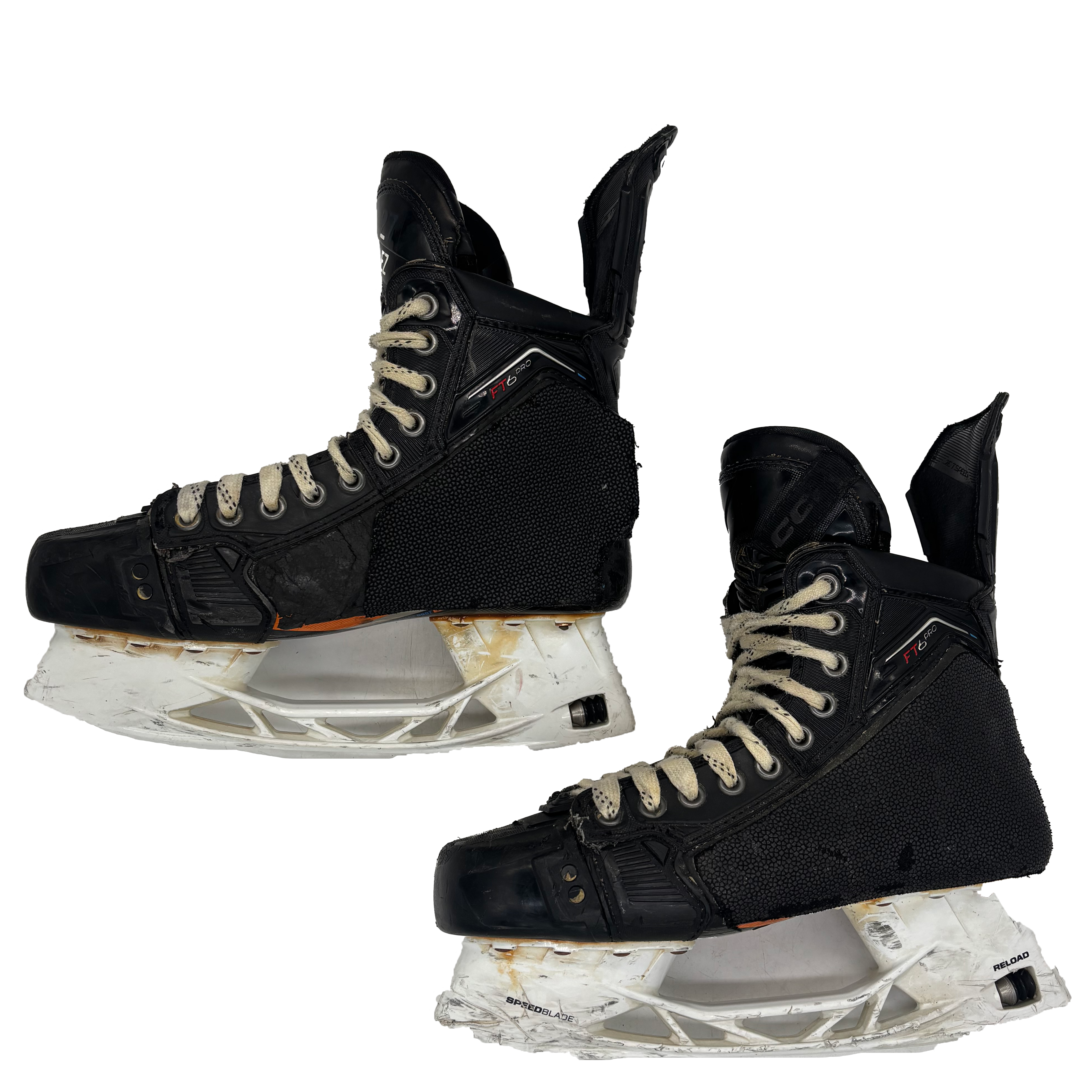 CCM Jetspeed FT6 Pro - Used Pro Stock Skates with Shot Blockers - Size 7.5E