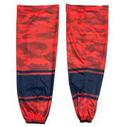 ECHL - Used Pro Game Sock (Red Camo/Navy)