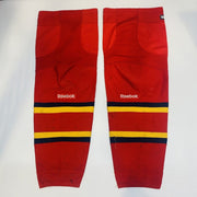 OHL - Chaussettes de hockey Reebok d'occasion (rouge/bleu marine/jaune)