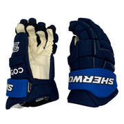 Sherwood Code Encrypt 1 – Gants d'équipe – Jets de Winnipeg (bleu marine/bleu)