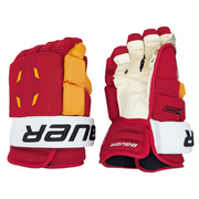 Bauer Pro Series - Gant NHL Pro Stock - Flames de Calgary (rouge/jaune/blanc)