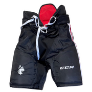 Pantalon de hockey CCM HPWM2 d'occasion pour femme – NCAA Pro Stock (noir/rouge/blanc)
