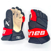 Bauer Vapor Hyperlite - Gant NHL Pro Stock d'occasion - Jaccob Slavin (noir/rouge)
