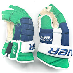 Bauer Nexus 2N - Gant NHL Pro Stock d'occasion - Jordan Staal (bleu/vert/blanc)