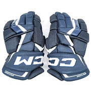 Occasion - CCM FT6 Pro - Gant de hockey intermédiaire Pro Stock (bleu marine/blanc)