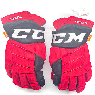 CCM HGPJS - Used NHL Pro Stock Glove - Steven Lorentz (Red/Black)