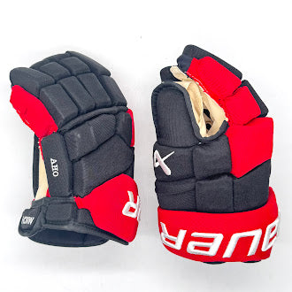Bauer Supreme Mach - Used NHL Pro Stock Glove - Sebastian Aho (Black/Red)