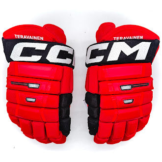 CCM HG97 - NHL Pro Stock Glove - Teuvo Teravainen (Red/Black)