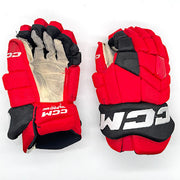 CCM HGTK - Gant d'occasion NHL Pro Stock - Hurricanes de la Caroline (rouge/noir) n° 2