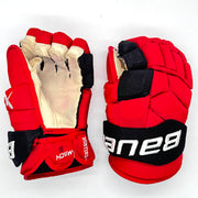 Bauer Supreme Mach - Gant NHL Pro Stock d'occasion - Michael Bunting (rouge/noir)