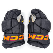 Gants de hockey CCM HGJSPP Pro Stock d'occasion (noir/or/marron) n° 4