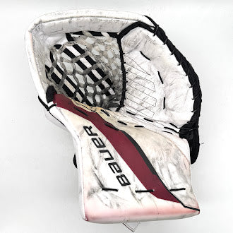 Used - Bauer Supreme Shadow Pro Stock Goalie Full Set (White/Burgundy/Black)