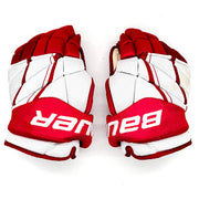 Gants Bauer Vapor 1X Lite Pro d'occasion (blanc/rouge)