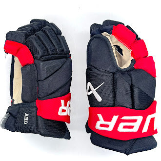 Bauer Vapor Hyperlite - Used NHL Pro Stock Glove - Sebastian Aho (Black/Red)