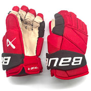 Bauer Vapor Hyperlite - Gants d'occasion NHL Pro Stock - Taylor Hall (rouge/noir)