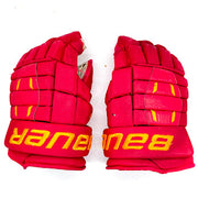 Bauer Pro Series - Gants Pro Stock d'occasion (rouge/jaune)