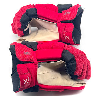 Bauer Vapor Hyperlite - Used NHL Pro Stock Glove - Sebastian Aho (Red/Black)