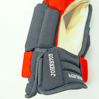 Bauer Pro Series - NHL Pro Stock Hockey Gloves - Ross Johnston (Black/Orange)