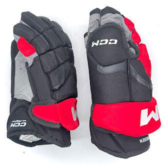 CCM HG12 - NHL Pro Stock Glove - Stefan Noesen (Black/Red)