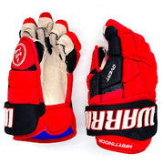 Warrior Covert QR5 Pro – Gant Pro d'occasion de la LNH – Jordan Martinook (rouge/noir)