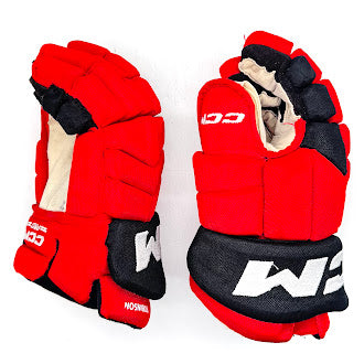 CCM HGTK - Used NHL Pro Stock Glove - Eric Robinson (Red/Black)