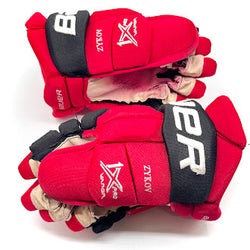 Bauer Vapor 1X Pro - Used NHL Pro Stock Glove - Valentin Zykov (Red/Black)
