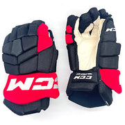 CCM HGTK - Gant d'occasion NHL Pro Stock - Hurricanes de la Caroline (noir/rouge) n° 2