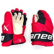 Bauer Vapor Hyperlite - Gant d'occasion NHL Pro Stock - Hurricanes de la Caroline (rouge/noir) n° 1